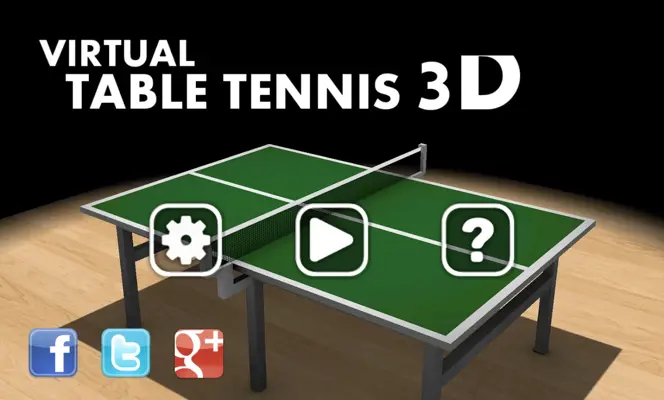 Virtual Table Tennis 3D android App screenshot 0